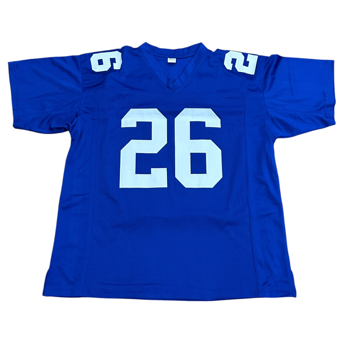 Antrel Rolle Autographed New York (Blue #26) Custom Jersey -JSA