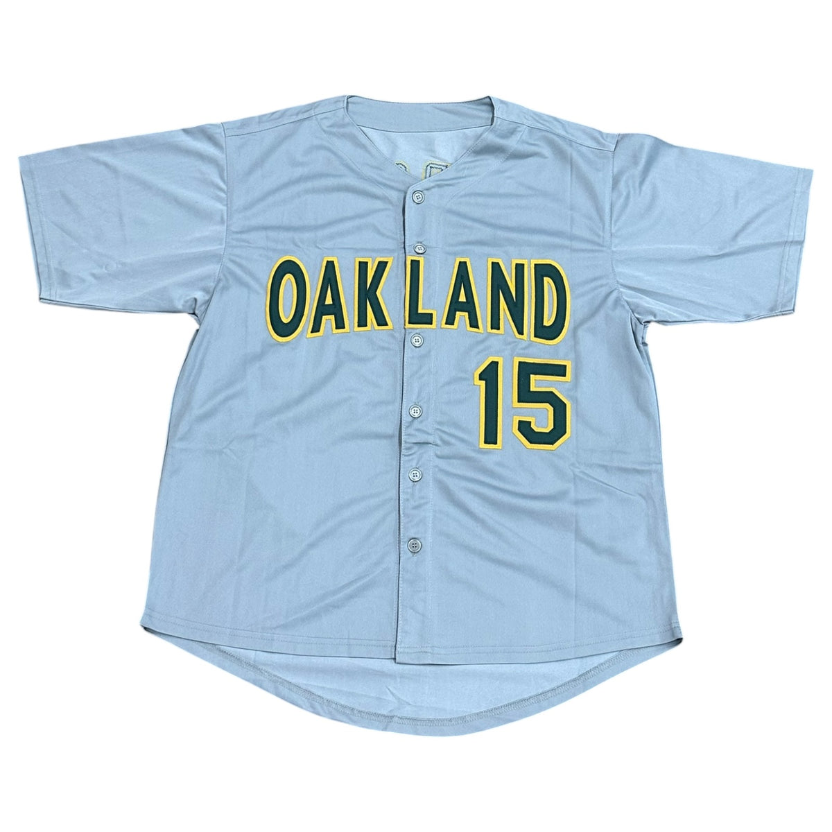 Tim Hudson Autographed Oakland (Grey #15) Custom Jersey - JSA