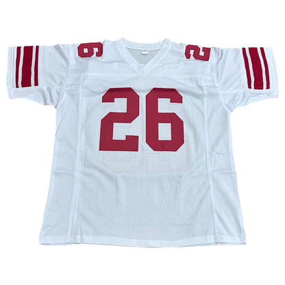 Antrel Rolle Autographed New York (White #26) Custom Jersey -JSA