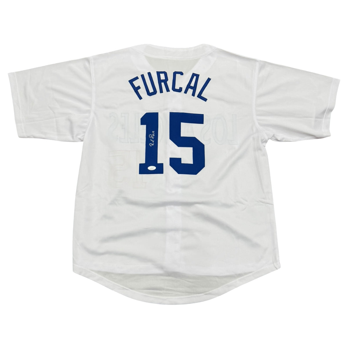 Rafael Furcal Autographed Los Angeles (White #15) Custom Stitched Jersey - JSA