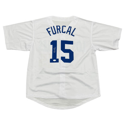 Rafael Furcal Autographed Los Angeles (White #15) Custom Stitched Jersey - JSA