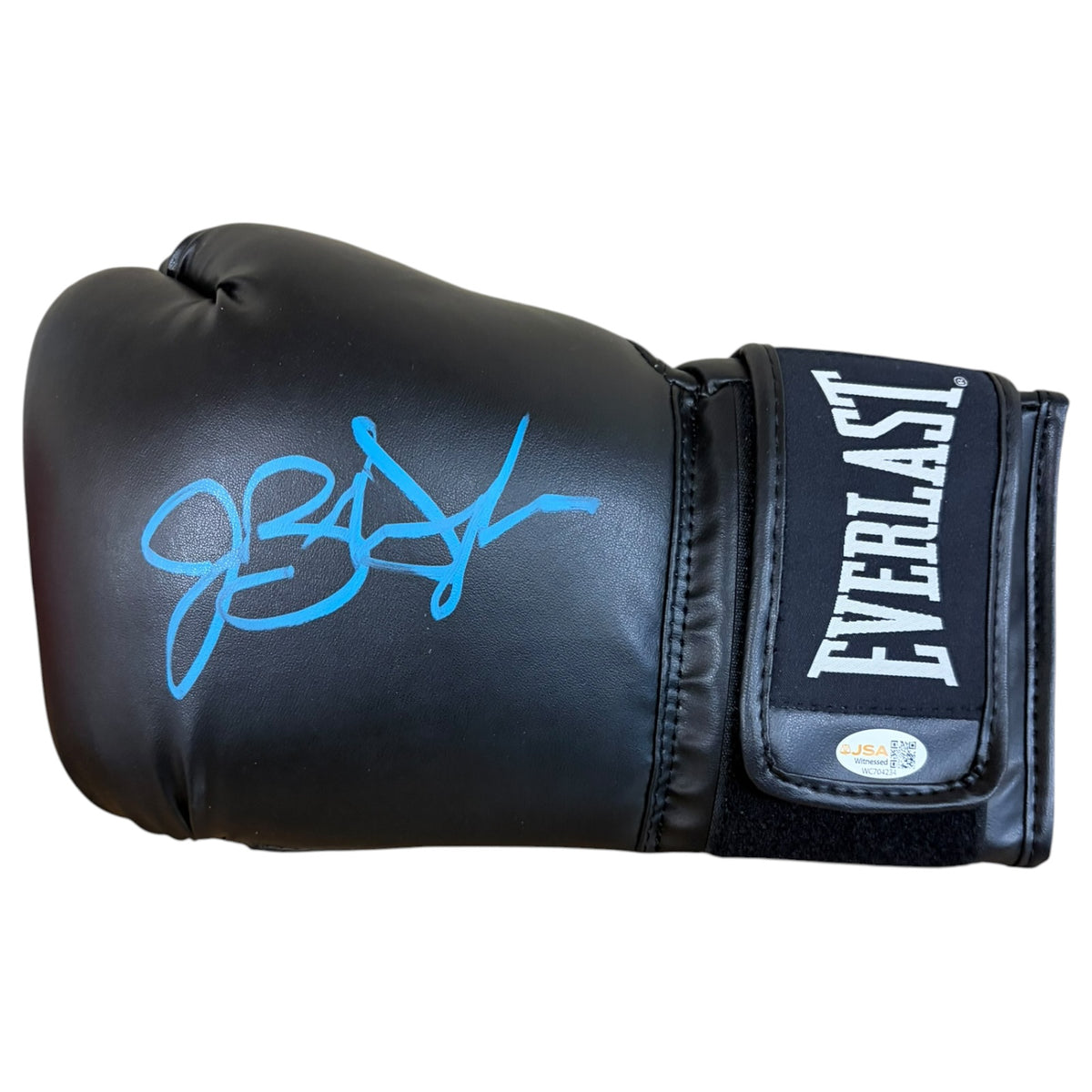 James Buster Douglas Autographed Black Everlast Boxing Glove - JSA