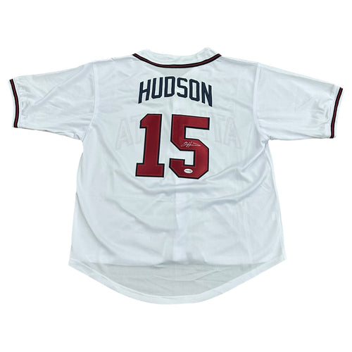 Tim Hudson Autographed Atlanta (White #15) Custom Jersey - JSA