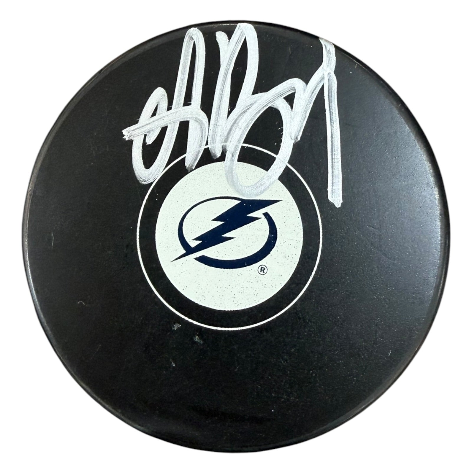 Andrei Vasilevskiy Autographed Tampa Bay Lightning Hockey Puck - JSA Witness