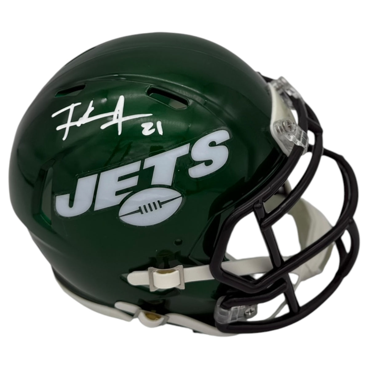 Frank Gore Autographed New York Jets (Speed) Mini Helmet - JSA