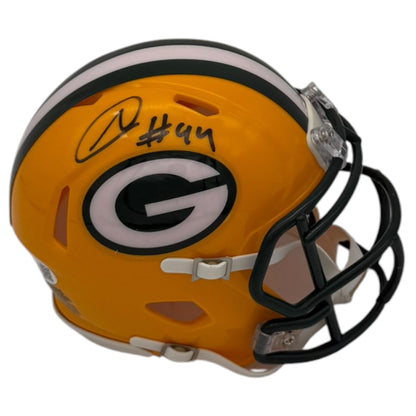 Najeh Davenport Autographed Green Bay Packers (Speed) Mini Helmet - JSA
