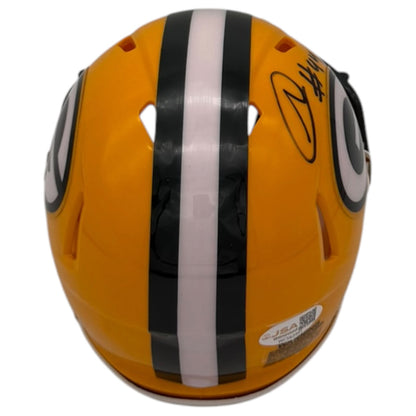 Najeh Davenport Autographed Green Bay Packers (Speed) Mini Helmet - JSA