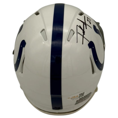Frank Gore Autographed Indianapolis Colts (Speed) Mini Helmet - JSA