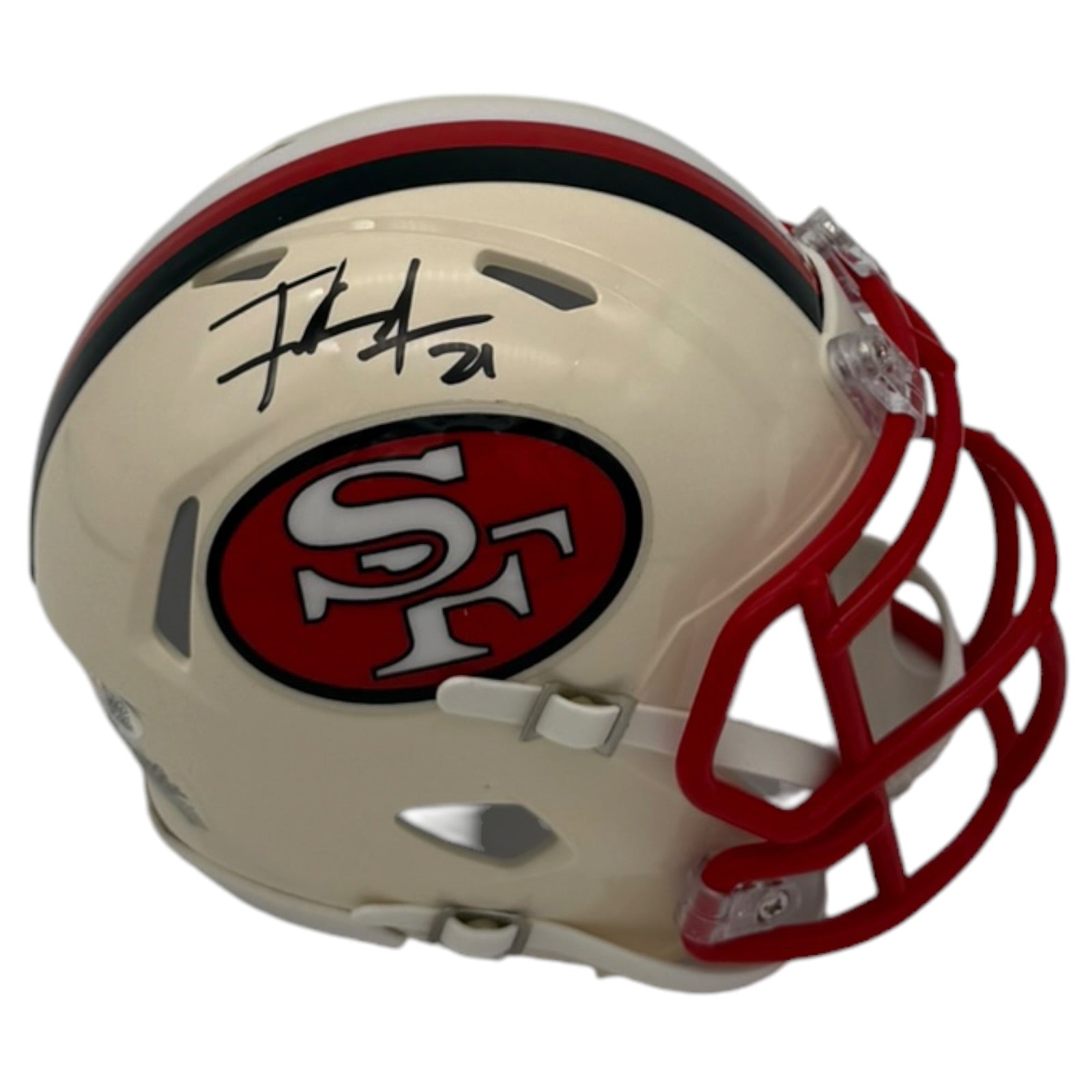Frank Gore Autographed San Francisco 49ers (Retro) Mini Helmet - JSA
