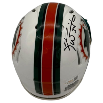 Ricky Williams Autographed Miami Dolphins (Throwback) Mini Helmet - JSA