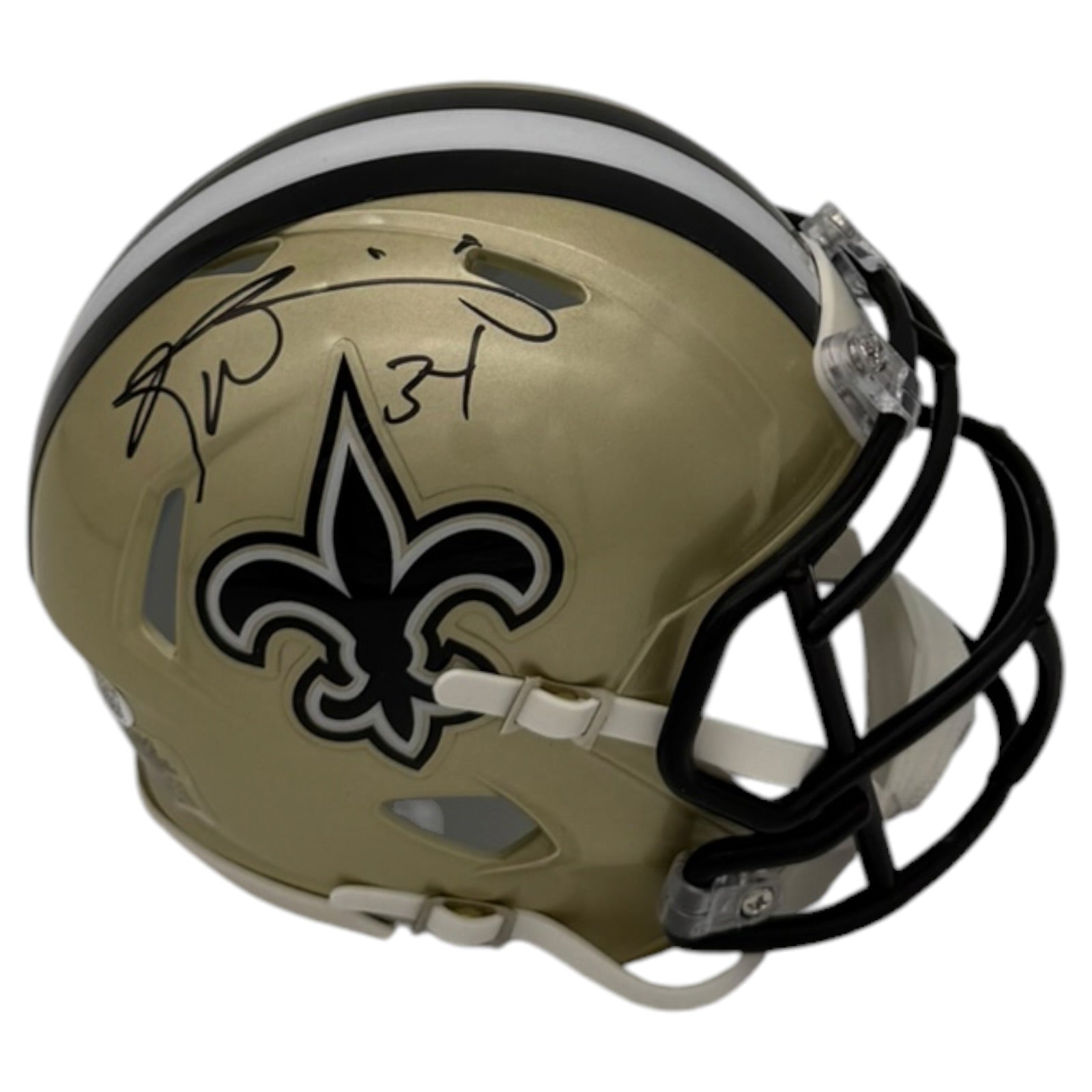 Ricky Williams Autographed New Orleans Saints (Speed) Mini Helmet - JSA