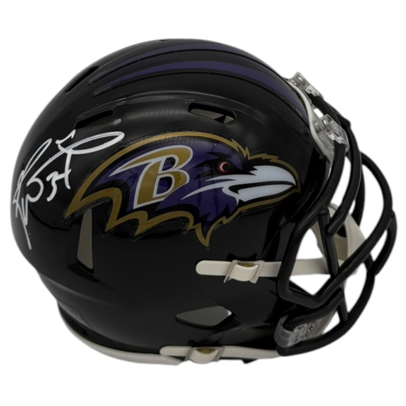Ricky Williams Autographed Baltimore Ravens (Speed) Mini Helmet - JSA