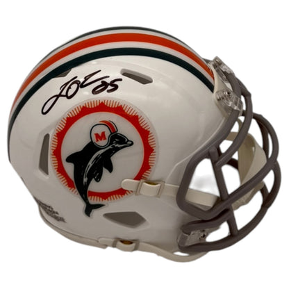 Louis Oliver Autographed Miami Dolphins (Speed) Mini Helmet - JSA