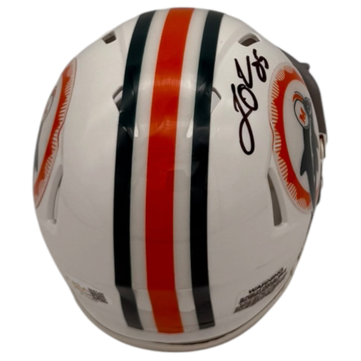 Louis Oliver Autographed Miami Dolphins (Speed) Mini Helmet - JSA