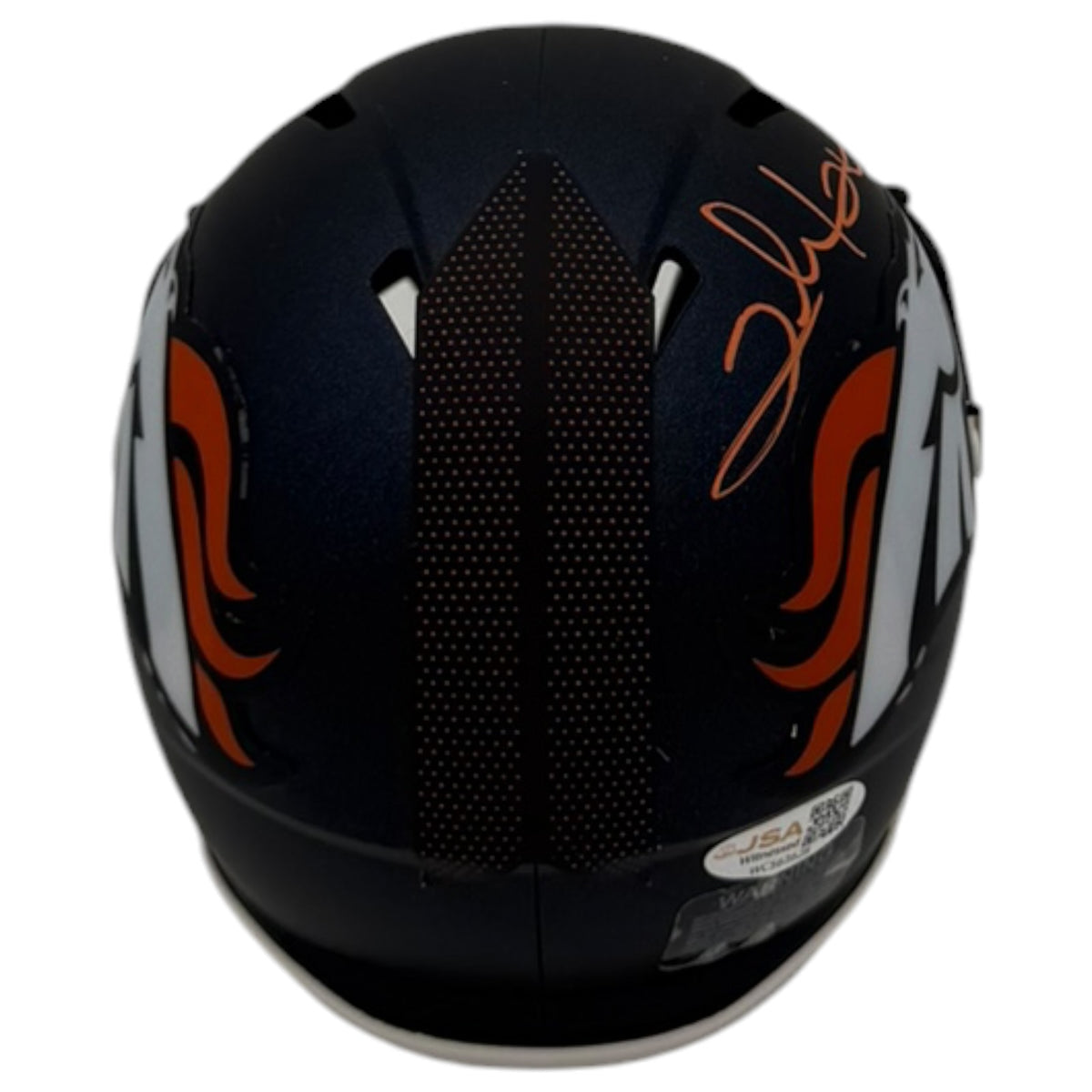 Clinton Portis Autographed Denver Broncos (Speed) Mini Helmet - JSA