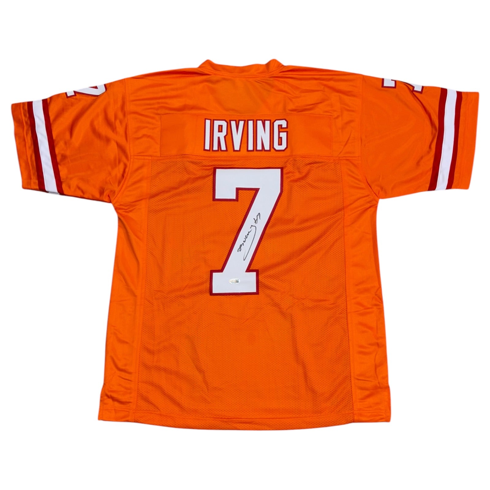 Bucky Irving Autographed Tampa Bay (Creamsicle #7) Custom Stitched Jersey - JSA