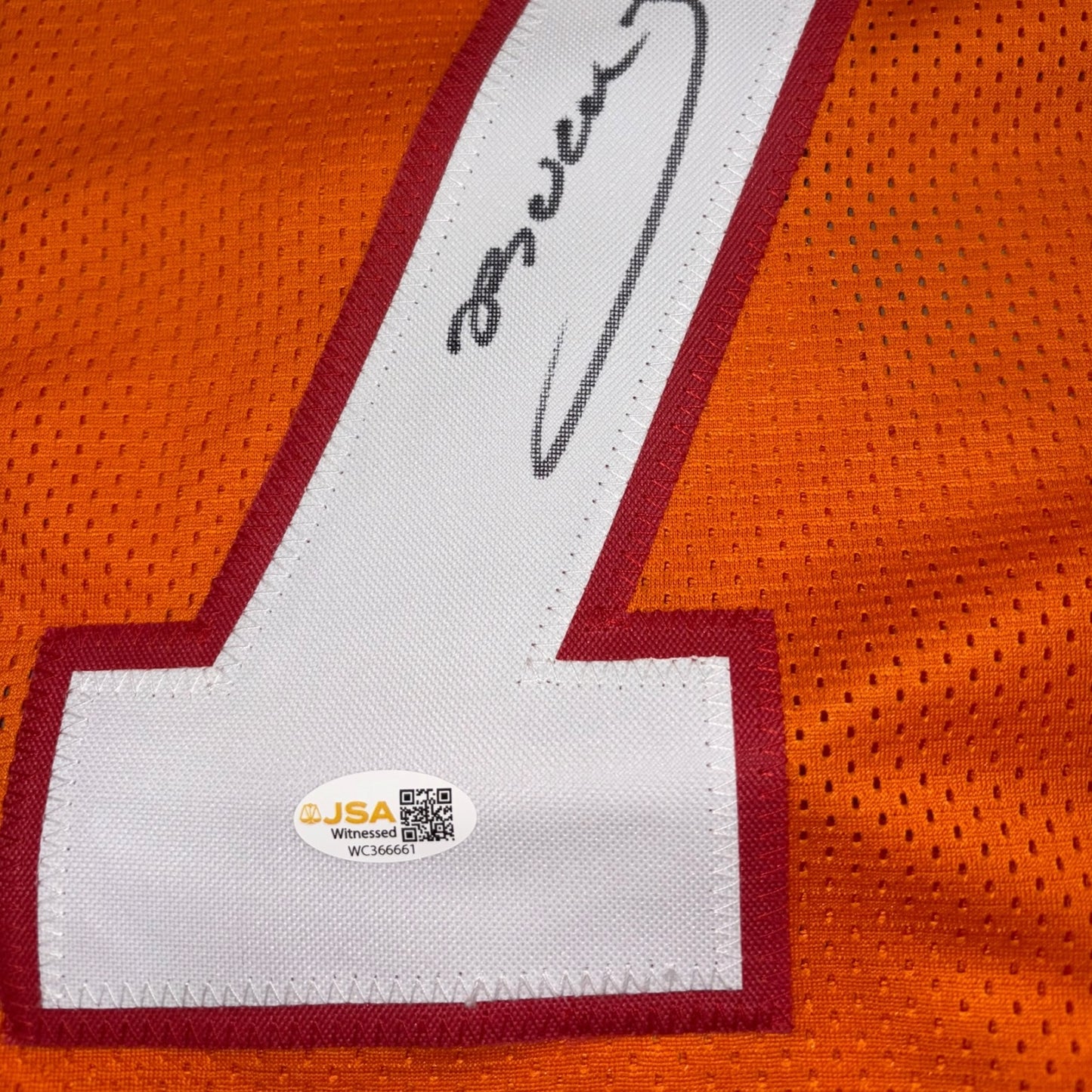 Bucky Irving Autographed Tampa Bay (Creamsicle #7) Custom Stitched Jersey - JSA