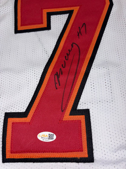 Bucky Irving Autographed Tampa Bay (White #7) Custom Stitched Jersey - JSA