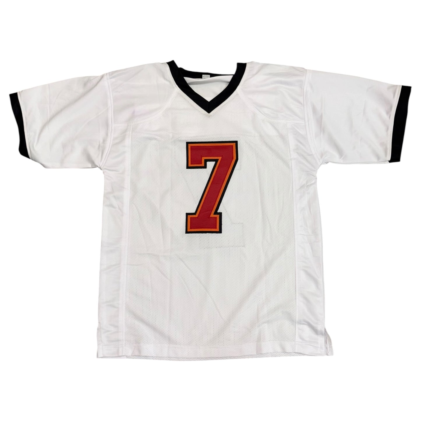 Bucky Irving Autographed Tampa Bay (White #7) Custom Stitched Jersey - JSA