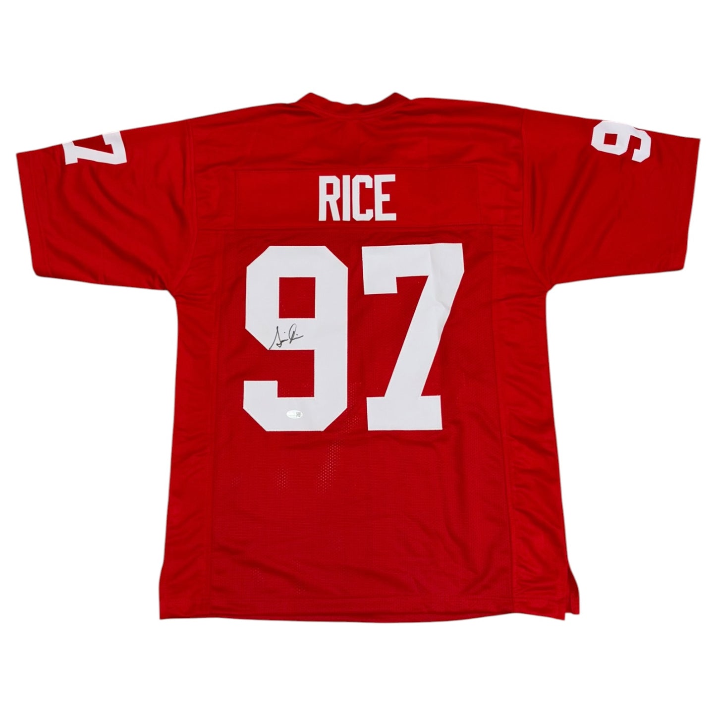 Simeon Rice Autographed Arizona (Red #97) Custom Stitched Jersey - JSA