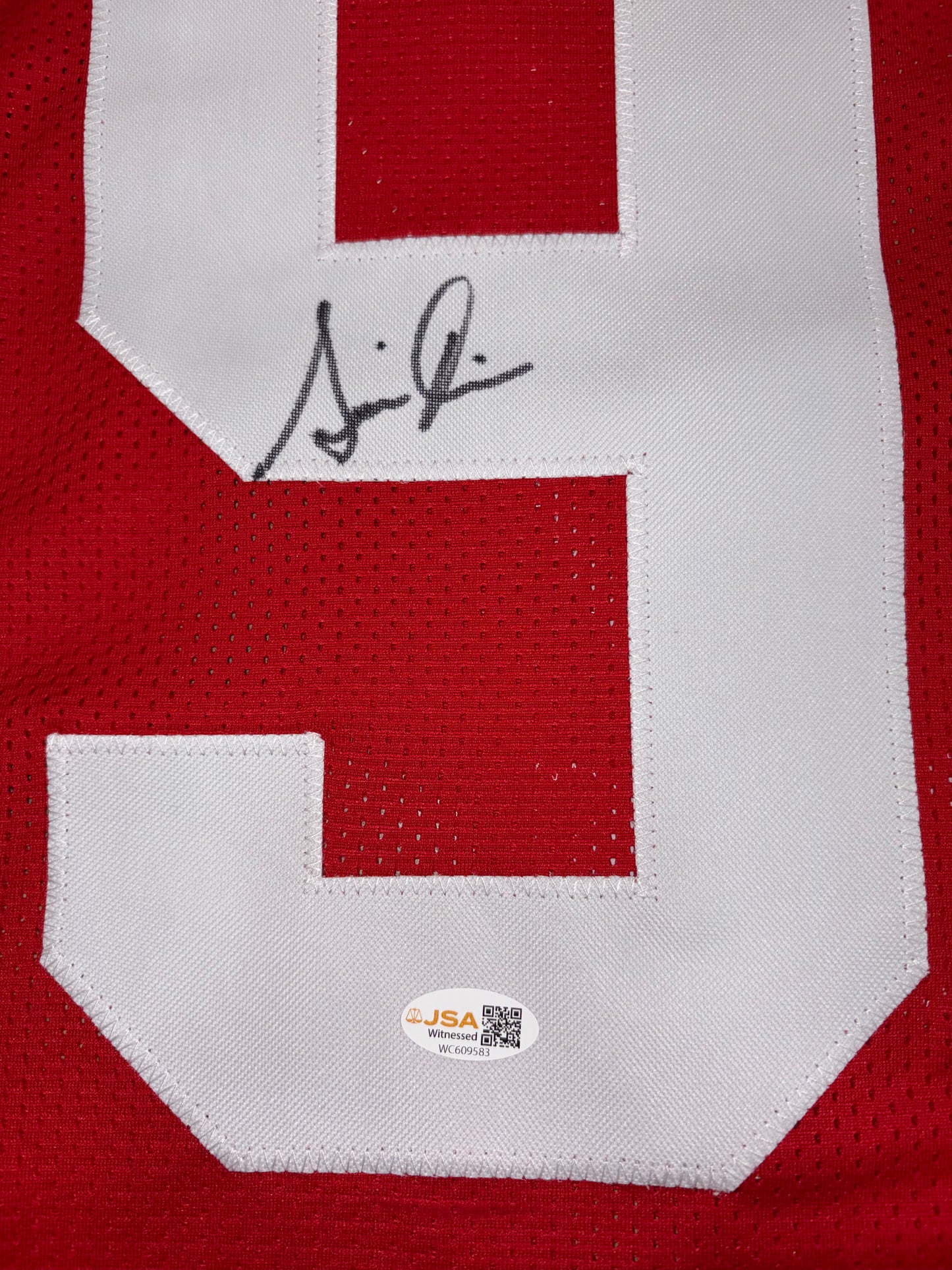 Simeon Rice Autographed Arizona (Red #97) Custom Stitched Jersey - JSA