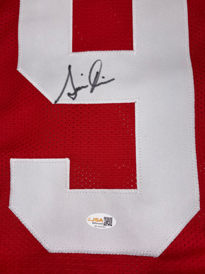 Simeon Rice Autographed Arizona (Red #97) Custom Stitched Jersey - JSA