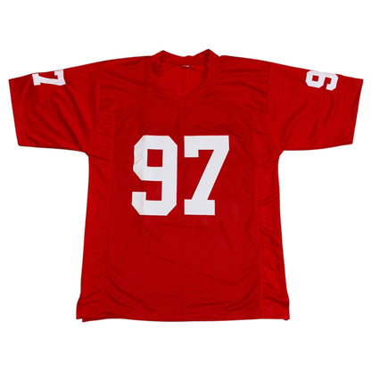 Simeon Rice Autographed Arizona (Red #97) Custom Stitched Jersey - JSA
