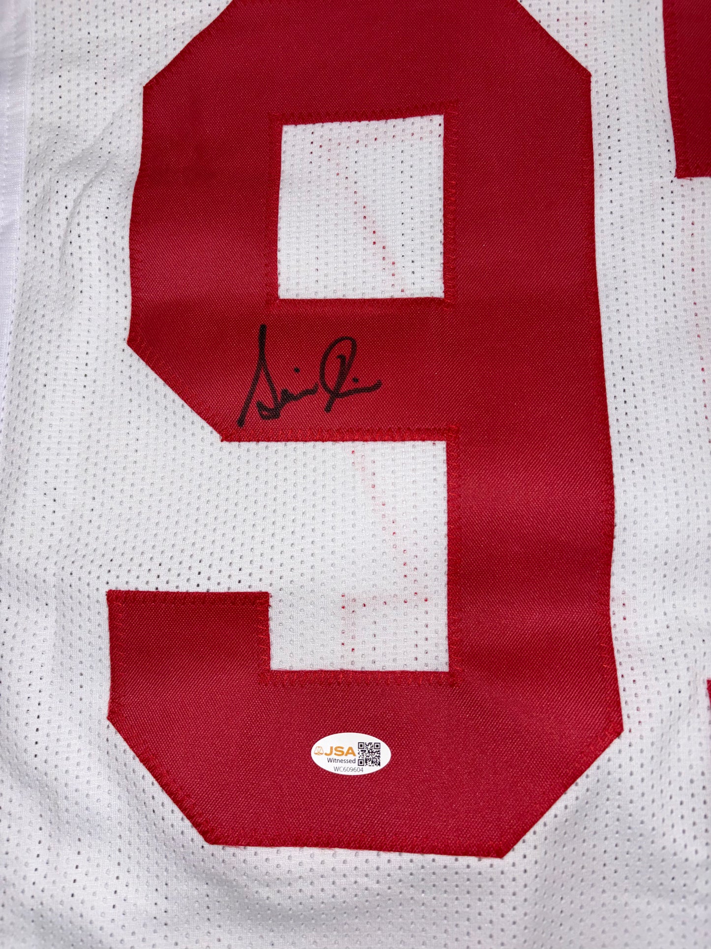 Simeon Rice Autographed Arizona (White #97) Custom Stitched Jersey - JSA