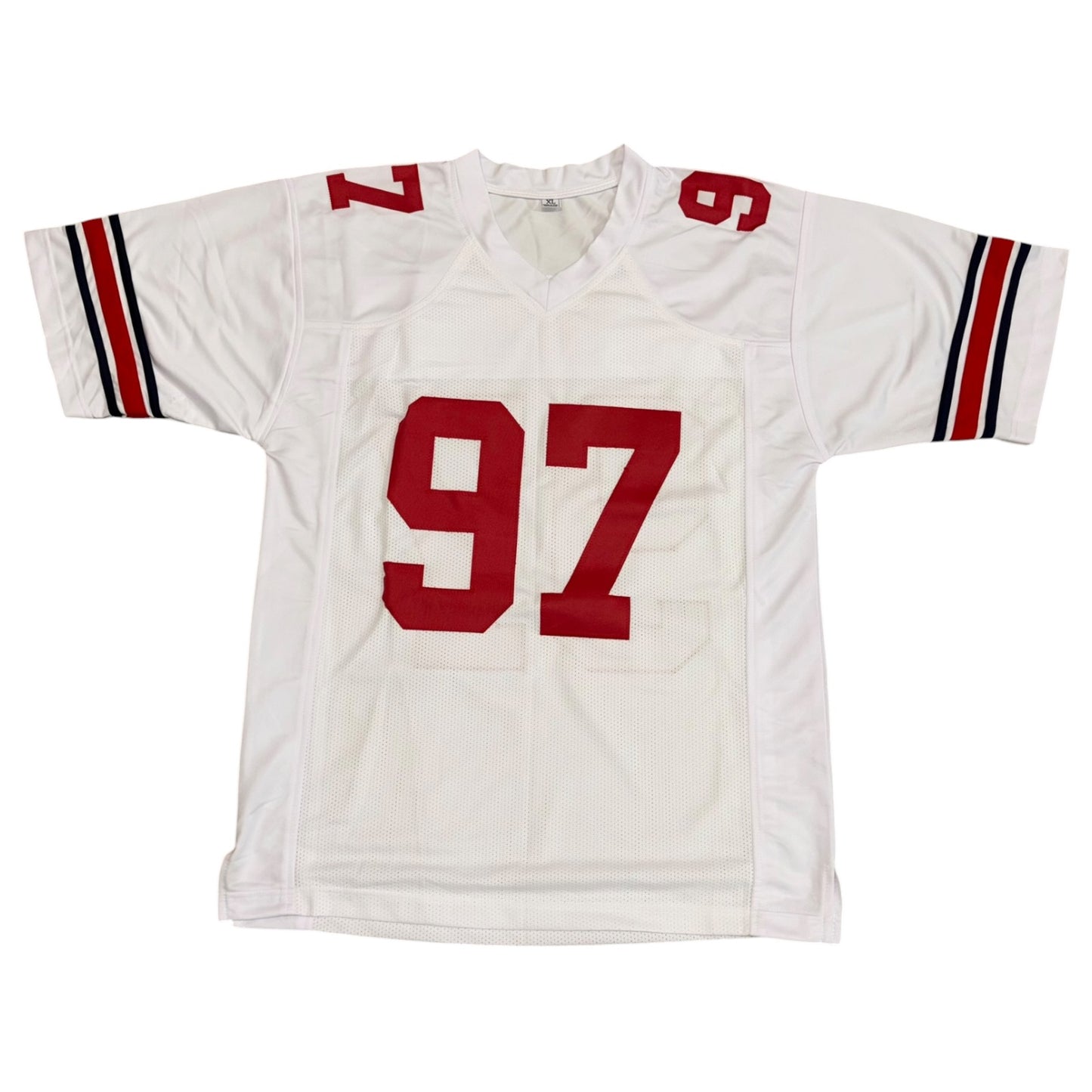 Simeon Rice Autographed Arizona (White #97) Custom Stitched Jersey - JSA