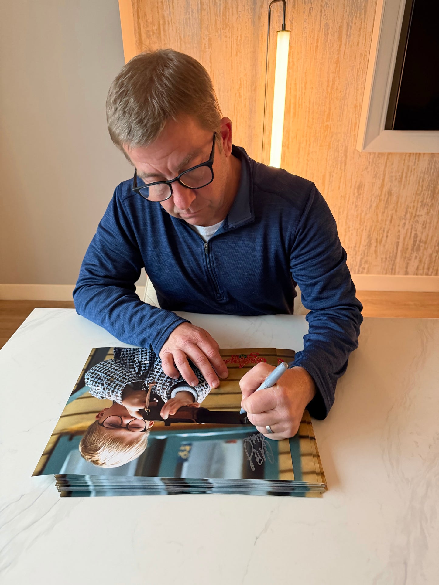 Peter Billingsley Ralphie Autographed A Christmas Story 11x14 Photo w/ "Dont Shoot Your Eye Out" - JSA