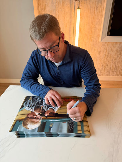 Peter Billingsley Ralphie Autographed A Christmas Story 11x14 Photo w/ "Dont Shoot Your Eye Out" - JSA