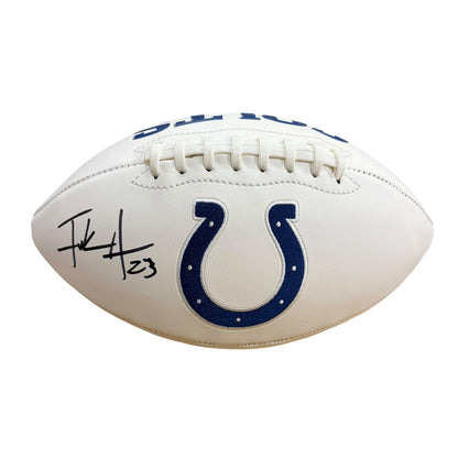 Frank Gore Autographed Indianapolis Colts Logo Football - JSA