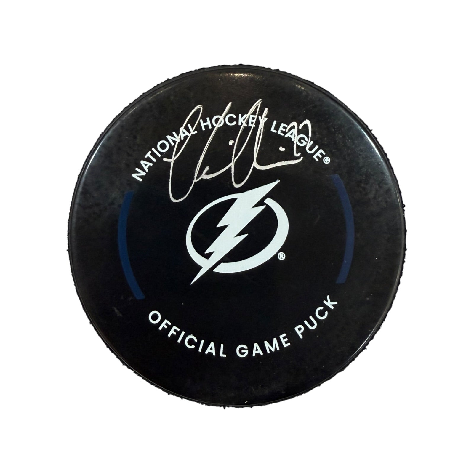 Victor Hedman Autographed Tampa Bay Lightning Official Game Puck - JSA