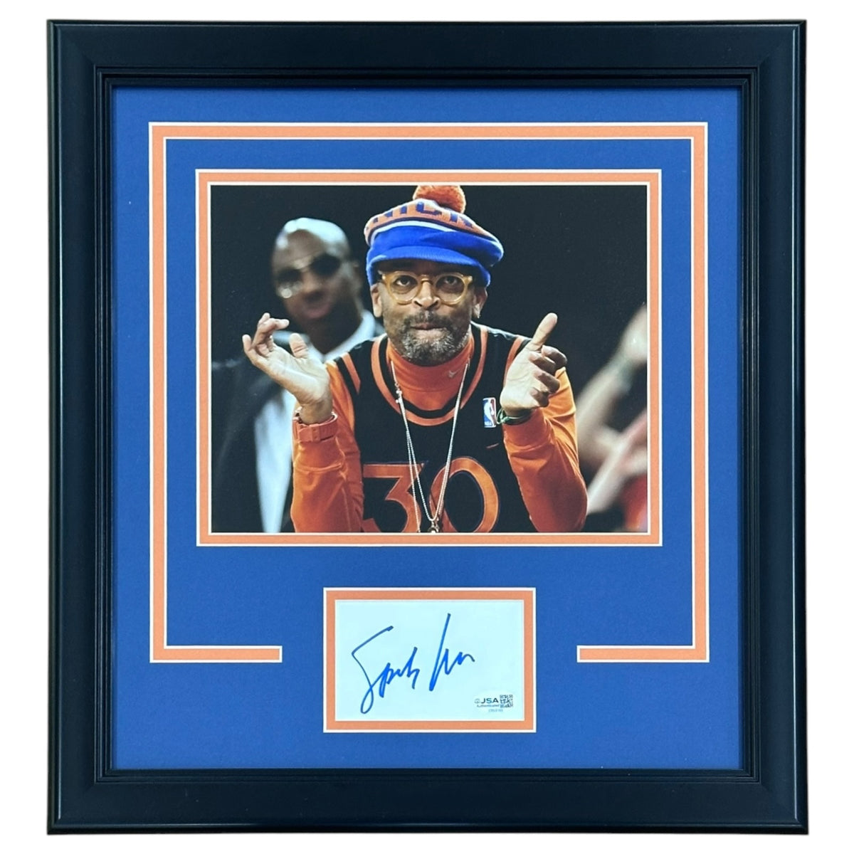 Spike Lee Autographed New York Knicks "Signature Series" Frame - JSA