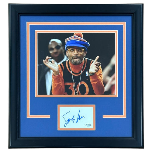 Spike Lee Autographed New York Knicks "Signature Series" Frame - JSA