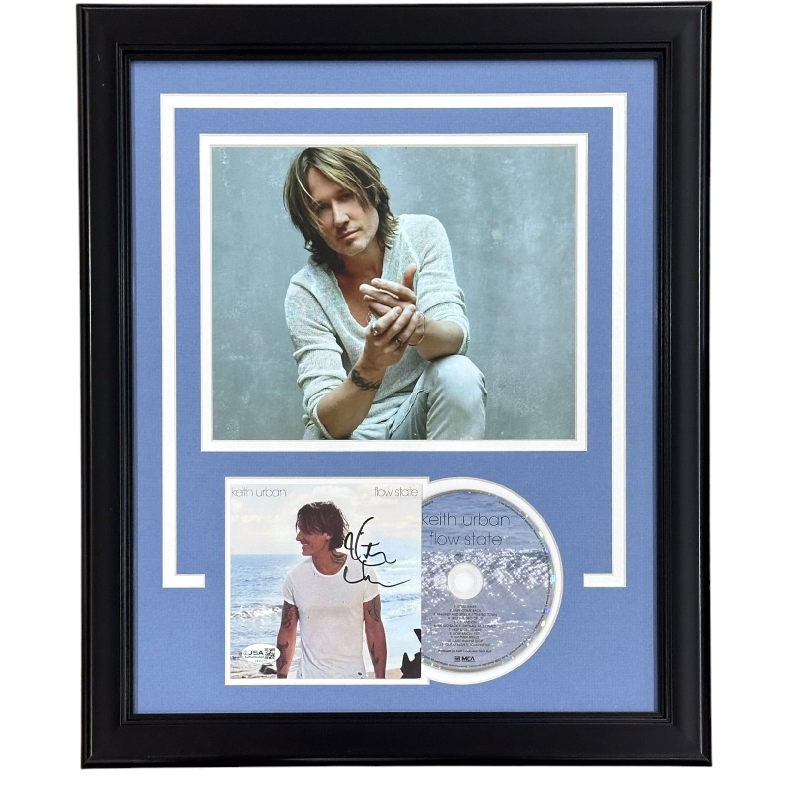 Keith Urban Autographed Flow State Deluxe Framed CD and Cover - JSA
