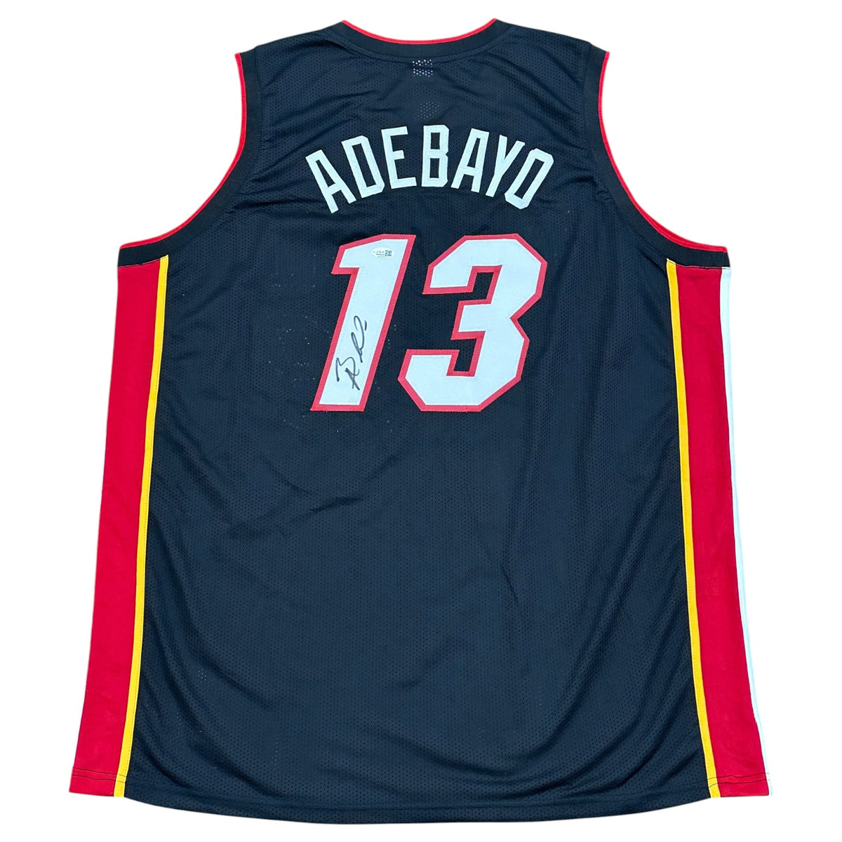 Bam Adebayo Autographed Miami (Black #13) Custom Jersey - JSA