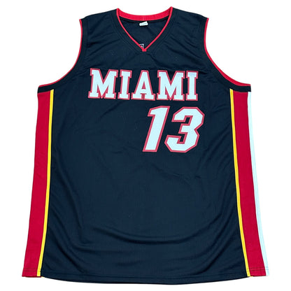 Bam Adebayo Autographed Miami (Black #13) Custom Jersey - JSA