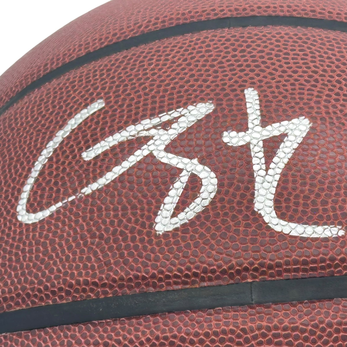 Caron Butler Autographed Miami Heat Logo Basketball - JSA