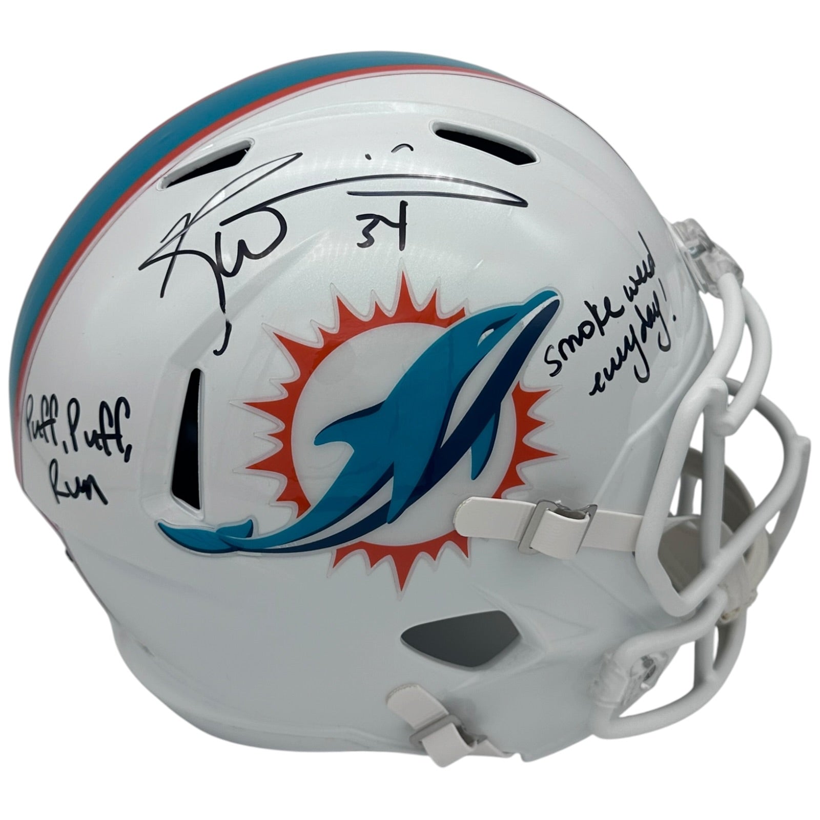 Ricky Williams Autographed Miami Dolphins (Speed) Full-Size Replica Helmet w/ 