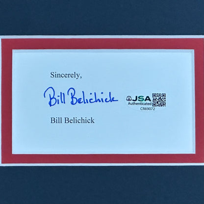 Bill Belichick Autographed New England Patriots (Super Bowl Trophy) "Signature Series" Frame - JSA