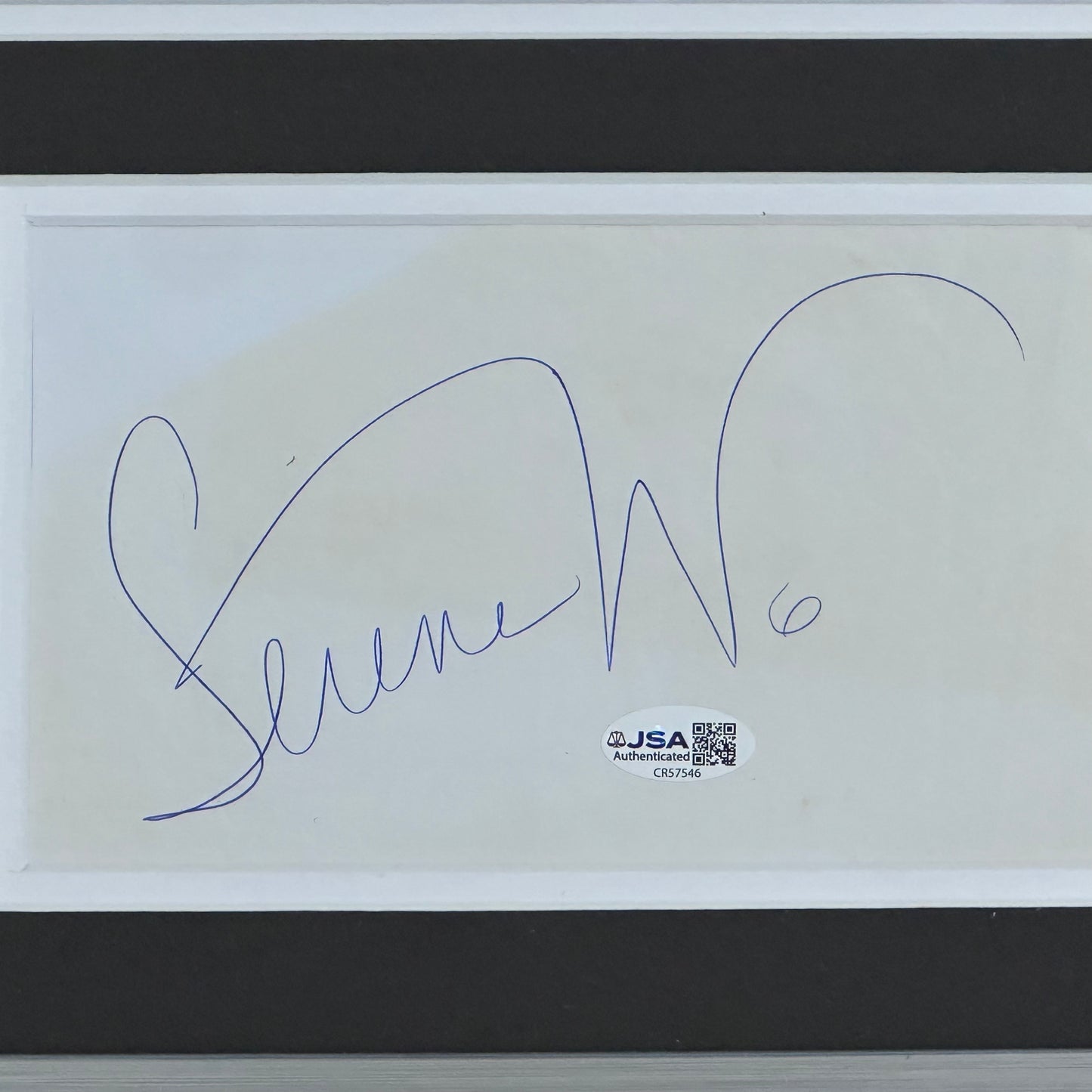 Serena Williams Autographed Tennis Deluxe Framed 16x16 Poster Piece - JSA