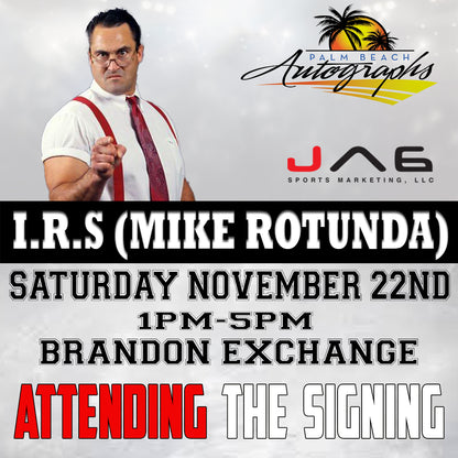 I.R.S. "Mike Rotunda" AUTOGRAPH EVENT - Tampa (Brandon Exchange) In-Store Public Signing - November 22nd, 2025