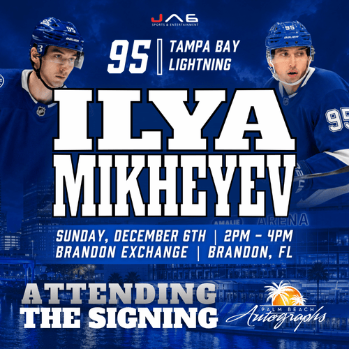 ILYA MIKHEYEV In-Store Tampa Bay Lightning Public Autograph Signing Event In Brandon Exchange - December 6th, 2026