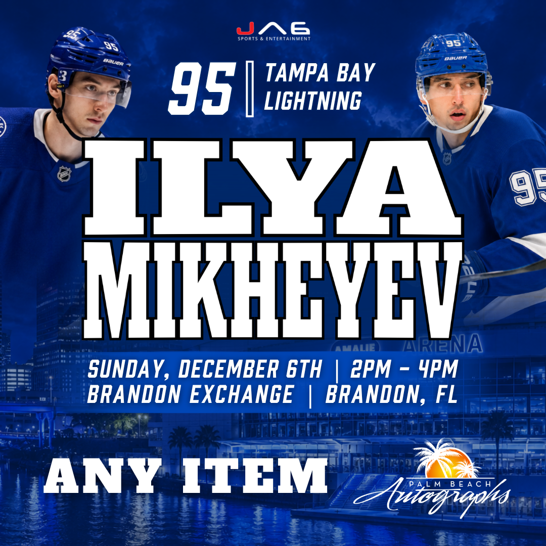 ILYA MIKHEYEV In-Store Tampa Bay Lightning Public Autograph Signing Event In Brandon Exchange - December 6th, 2026