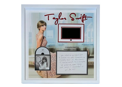 Taylor Swift Autographed Framed Lyrics CD Insert - JSA