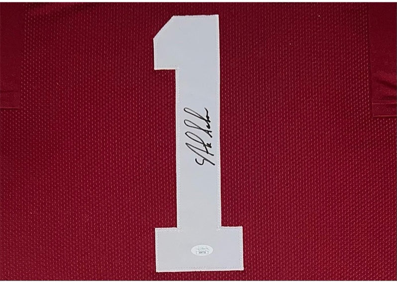 Nick Saban Autographed Framed Alabama Jersey - JSA