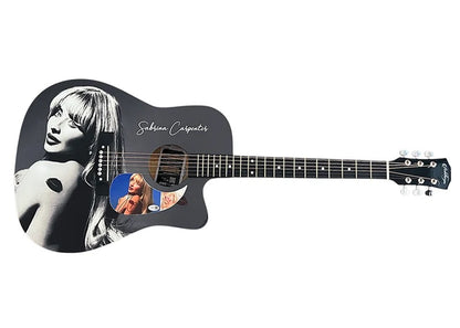 Sabrina Carpenter Autographed Wrapped Guitar - JSA