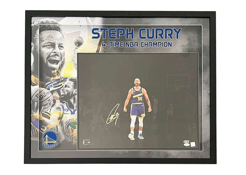 Stephen Curry Autographed Framed 16x20 Photo - JSA