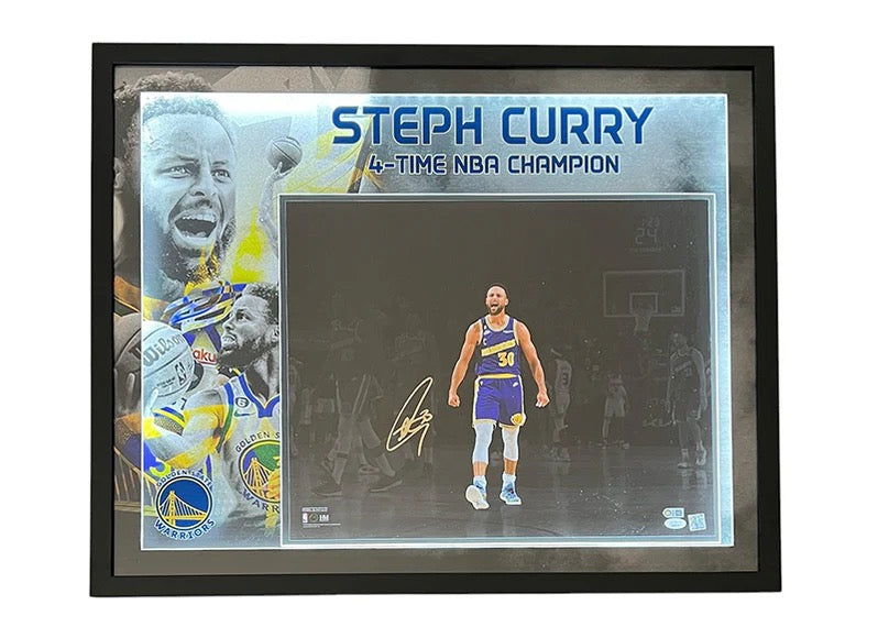 Stephen Curry Autographed Framed 16x20 Photo - JSA
